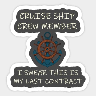 This is my last contract Sticker